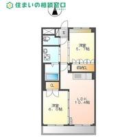 愛知県額田郡幸田町大字相見字新田内(マンション)の賃貸物件の間取り