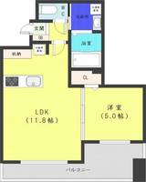 北海道札幌市中央区南一条西17丁目(マンション)の賃貸物件の間取り