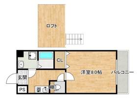 シャンテドミールAWAJIの間取り