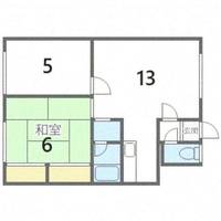 北海道札幌市手稲区西宮の沢三条3丁目(アパート)の賃貸物件の間取り