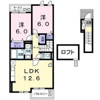 大阪府箕面市粟生新家2丁目(アパート)の賃貸物件の間取り