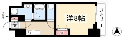 WESTIN上前津304の間取り