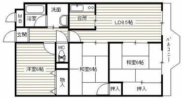 物件の間取り画像