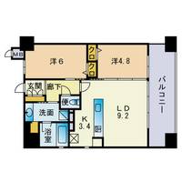 福岡県福岡市城南区別府3丁目(マンション)の賃貸物件の間取り
