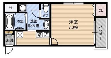 プリンス阿波座の間取り