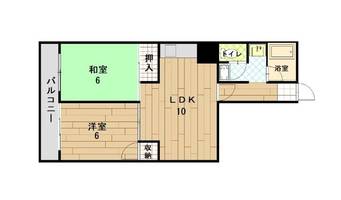 福岡県福岡市南区野間1丁目(マンション)の賃貸物件の間取り