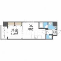 レジディア京町堀の間取り