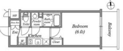 プレサンス難波マジョリティの間取り