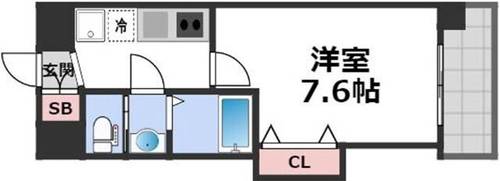 Luxe玉造Ⅰの間取り