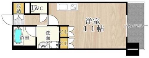 CITY SPIRE難波WESTの間取り