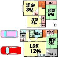 大阪府阪南市鳥取中(一戸建)の賃貸物件の間取り