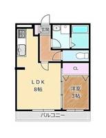 大阪府堺市西区上(アパート)の賃貸物件の間取り