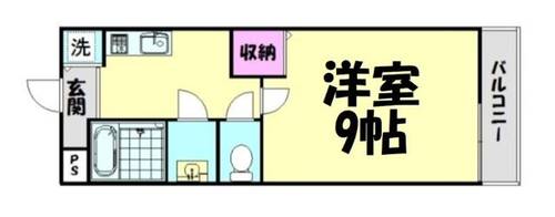 レボントゥリはせでⅡ番館の間取り