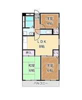 大阪府堺市北区東浅香山町2丁(アパート)の賃貸物件の間取り