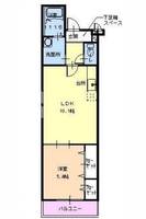 大阪府堺市北区北長尾町2丁(アパート)の賃貸物件の間取り