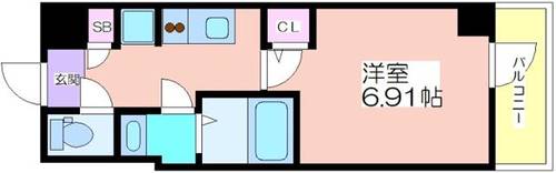 グランパシフィック玉出の間取り