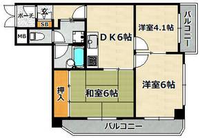 プリオーレ神戸の間取り