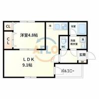 Mi・Casa阿倍野昭和町の間取り