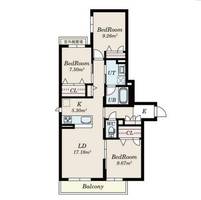 大阪府堺市北区北花田町4丁(アパート)の賃貸物件の間取り