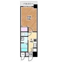 大阪府堺市堺区住吉橋町1丁(マンション)の賃貸物件の間取り