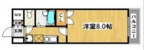 大阪府堺市堺区甲斐町西3丁(マンション)の賃貸物件の間取り