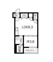大阪府堺市堺区海山町1丁(アパート)の賃貸物件の間取り