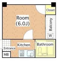 大阪府堺市西区鳳中町2丁(マンション)の賃貸物件の間取り