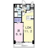 福岡県糟屋郡粕屋町大字仲原(マンション)の賃貸物件の間取り