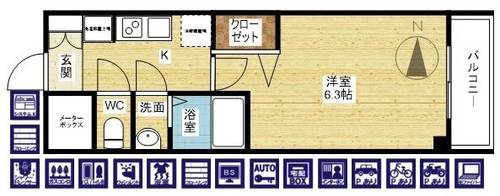 プレサンス塚本アクミリオンの間取り