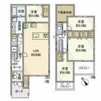 愛知県安城市横山町下毛賀知(一戸建)の賃貸物件-の間取り