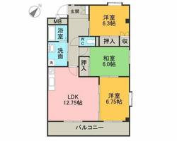 クィーンハイツ滝の水の間取り