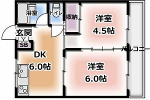 三高ハイツの間取り