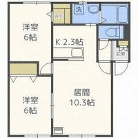 カーサノルテツリー201の間取り