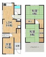 大阪府堺市中区八田北町(一戸建)の賃貸物件の間取り