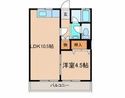 長屋ハイツ301の間取り