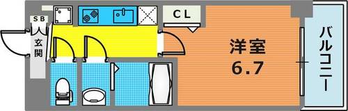 アドバンス神戸レイソレ1204の間取り