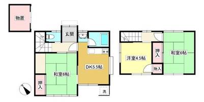 愛知県蒲郡市緑町(一戸建)の賃貸物件の間取り