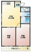 大阪府東大阪市吉田7丁目(マンション)の賃貸物件の間取り