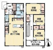 愛知県豊橋市豊岡町(一戸建)の賃貸物件1の間取り