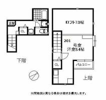 福岡県福岡市南区向野2丁目(アパート)の賃貸物件の間取り