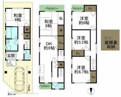 大阪府堺市中区堀上町(一戸建)の賃貸物件の間取り