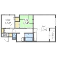 北海道札幌市手稲区曙四条3丁目(マンション)の賃貸物件の間取り