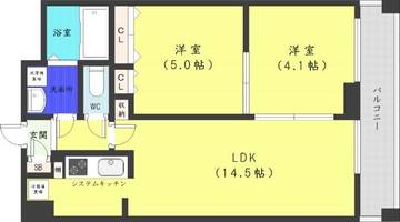 北海道札幌市中央区北五条西11丁目(マンション)の賃貸物件の間取り
