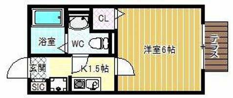セジュールMORITAの間取り