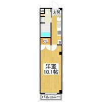 カシェット初芝の間取り