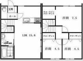 愛知県岡崎市大和町字沓市場(一戸建)の賃貸物件Aの間取り