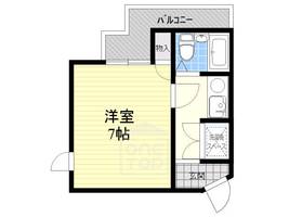 アップルハイツ富田の間取り