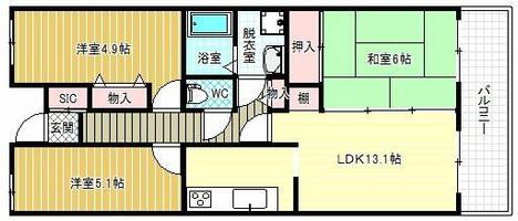 物件の間取り画像