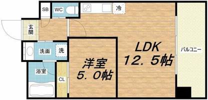 プレジオ弁天町の間取り