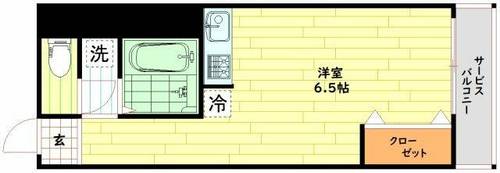 大阪府大阪市城東区蒲生2丁目(マンション)の賃貸物件の間取り